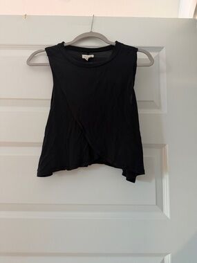Urban Outfitters silence + noise Black Cross-Front Sleeveless Crop Top - Large